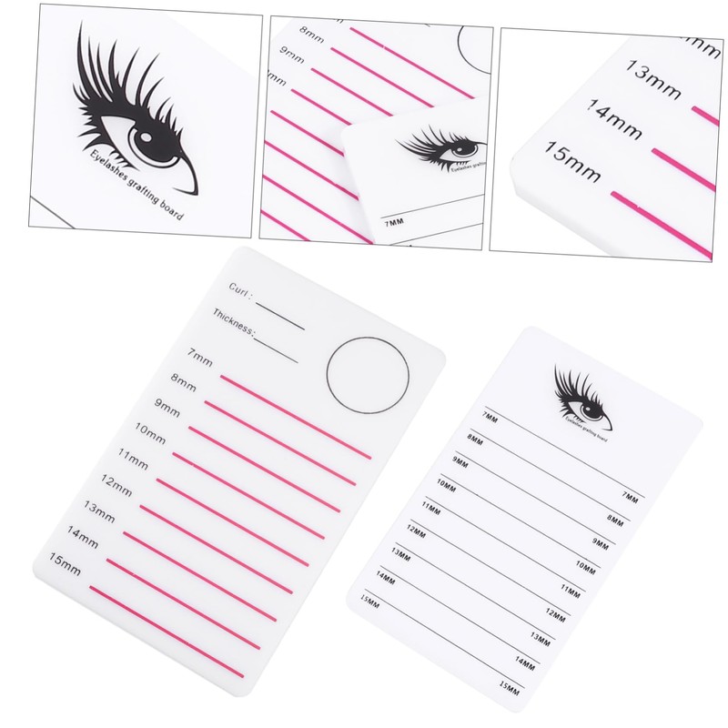 Baluue 2pcs Lash Extension Pallet Professional Eyelash Display Plates for