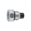 Kakudai 649-846-25W Steel Pipe Fittings, 3 Tubes, Male Adapter, White