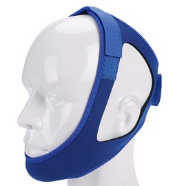 IBLUELOVER Anti Snoring Chin Strap,Stop Snore Chin Strap Snore Stopper,Professional Breathable Anti Snore Devices Adjustable Snoring Solution Belt Stop Snoring Aid for Men Women CPAP Users