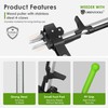 ORIENTOOLS 4 Claws Weed Puller Tool, Stand Up Weed Puller