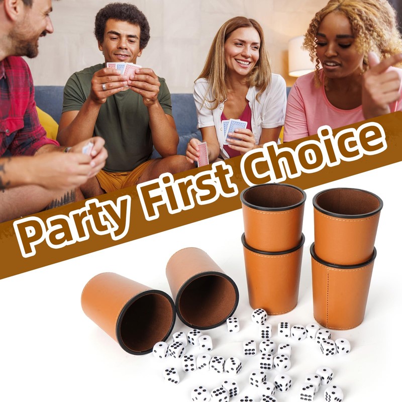 LURICO Dice Cup Set 6, Shock Set, with 6 Dice