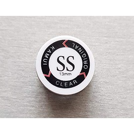 Kamui Clear Super Soft / Medium Original 10 Layers Cue Tips Pool Accessories Size 13 mm/14 mm Hardness Version SS/S/M, Clear Super Soft - 13 mm