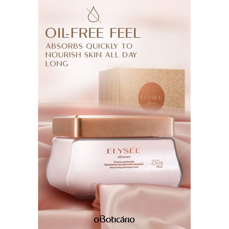 O Boticario Elyse Body Cream, 8.8 oz (250 g)