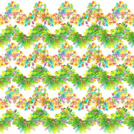 Zhanmai 6 guirnaldas de oropel de Pascua de 10 pies, coloridas guirnaldas de flecos de huevo, decorativas, metálicas, colgantes, decoración de oropel a rayas, para el hogar, cortina, fiesta, árbol,