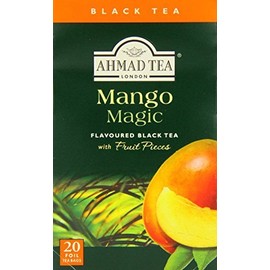 (Pack of 6) Ahmad Mango Magic Black Tea, 20 Bags/box (Total 120 Bags) by Ahmad