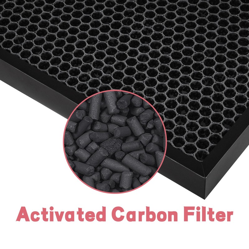 2 Pack HEPA/Carbon Combo Filter Replacement Compatible with NUWAVE OxyPure