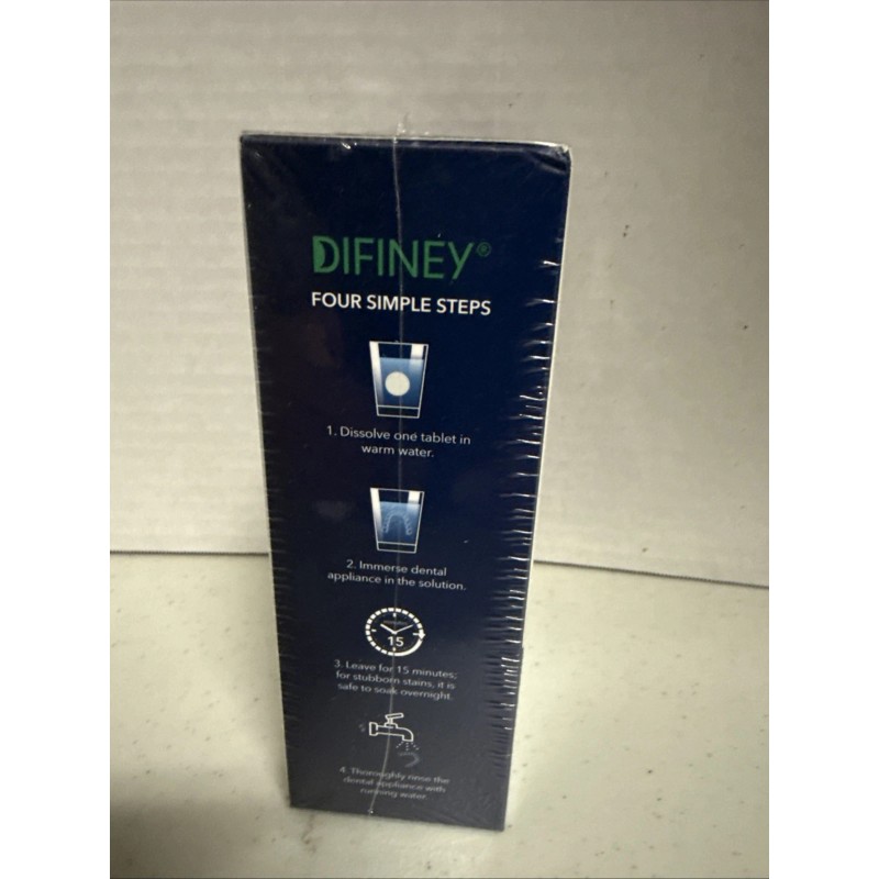 Difiney Retainer Cleaner Tablets, For Invisalign, Retainer, Mouth Guard, Aligner