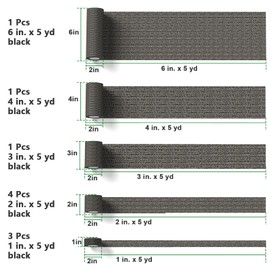 Moricher 10 Pack Multi-Size Self Adhesive Bandage Wrap Medical Tape Pre-Wrap First Aid Supplies Vet Wrap Sports Tape Elastic Cohesive Bandage Wrap Tattoo Grip Tape 1/2/3/4/6" x 5 Yards