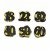 30th Birthday Banner,30 Number Black Gold Birthday Decoration,Bi-rthday Party Decorations,Happy