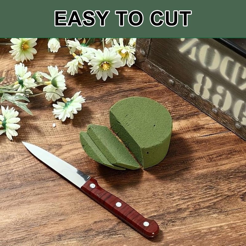 Fizzix Round Floral Foam for Fresh Flower Arrangements - 6