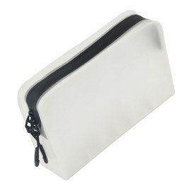 Healvian Transparent EVA Cosmetic Makeup Bag with Dual Zipper Large Capacity Travel Toiletry Organizer Pouch Soft Frosted Storage Case for Women