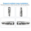 LDEXIN 6Pcs Door Security Slide Latch Lock, 3 inch/75mm Barrel