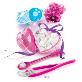 Clementoni Galileo Lab 59062 Jewellery Crystals Toys for Children Aged 8 Years and Above - Grow Colourful Crystals - DIY Necklace Pendant - Colourful Experiment Box