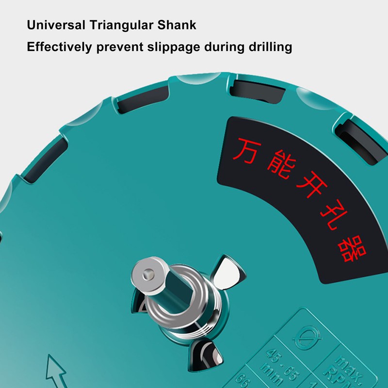 Adjustable Hole Saw Kit with 12 Blades Round Hole Opener