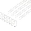 PATIKIL 13mm(1/2") Plastic Spiral Binding Coils, 20 Pcs Binding Spirals