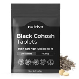 Black Cohosh 100mg Tablets | 90 Tablets - One A Day | 3 Months Supply | Good Alternative to Black Cohosh Capsules | Vegan & UK Made