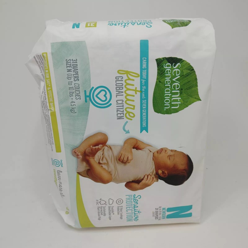 Seventh Generation Sensitive Protection Diapers Size N Up to 10