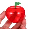 Garneck 8Pcs Red Apple Shape Candy Box Plastic Apple Container