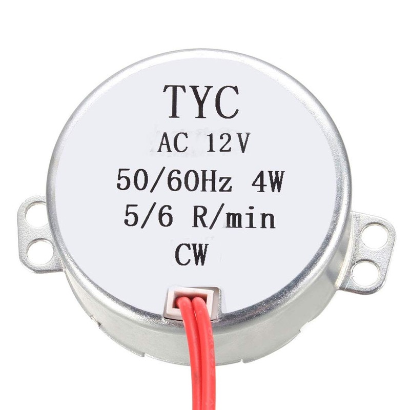 uxcell Turntable Synchronous Synchron Motor 50-60Hz 12 VAC CW 4W