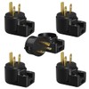 JORINDO 5 Pack 90 Degree 3 Pole DIY Rewirable,Right Angle