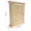 Wooden World - Wooden key cabinet with door key house