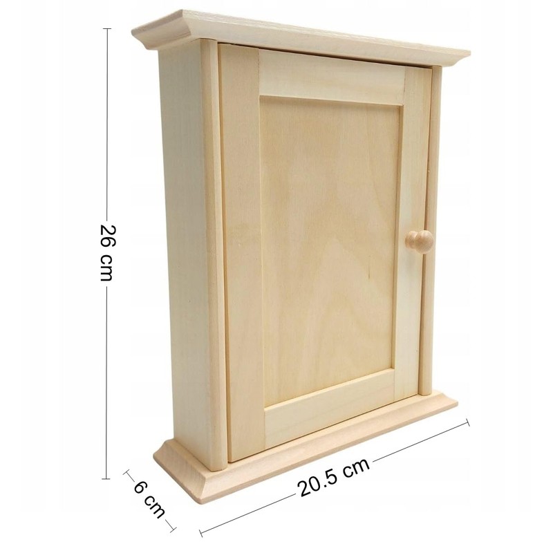 Wooden World - Wooden key cabinet with door key house