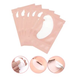 100 Pares Parches Empaque Hidrogel Para Ojos Pestañas Rosa                                                                                            