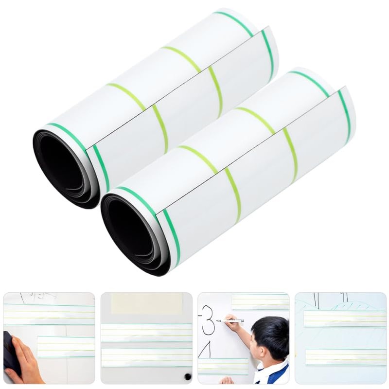 Gadpiparty 2 Dry Erase Magnetic Sentence Strips for Whiteboard, Reusable