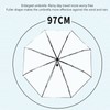 Clear Automatic Foldable Umbrella 8 Ribs 3 Folding Black Edging
