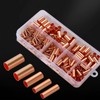250pcs Wire Terminal connectors 7Size Electrical Butt Connector Copper Tube