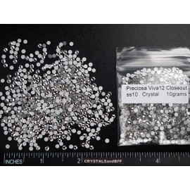 PRECIOSA Crystal clear CLOSEOUT MIX Preciosa VIVA Genuine Czech Rhinestones ss10 Nail Art