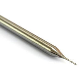 2578 PPLS 0.175mm Shaft Fish Tail End Mill Carbide Blade Tip Diameter 0.5mm