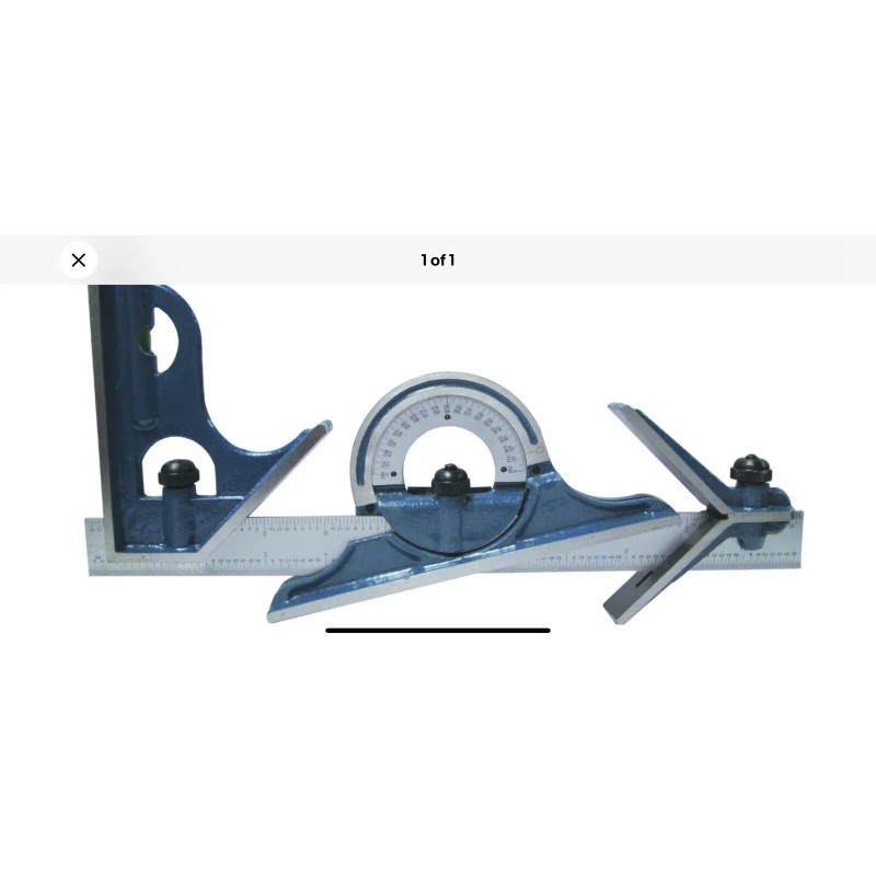 CME 12'' Combination Square 4R Graduation Blade Head Square/Center 4pcs/set