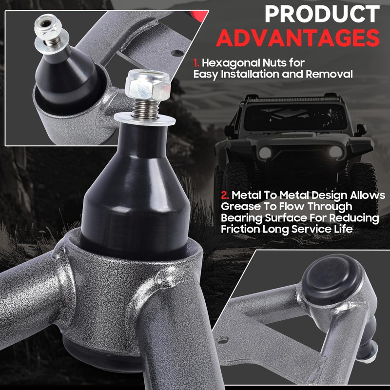 2-4" Lift Front Upper Control Arms for Chevy S10 Blazer/GM