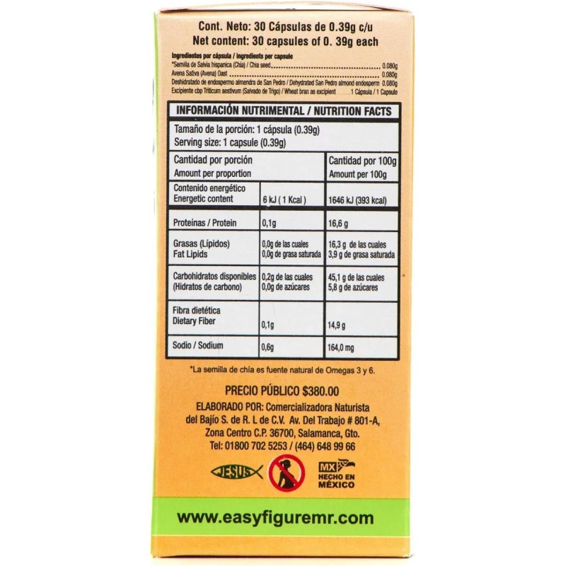 Easy Figure Forte Fibra De Origen Natural 30 Caps Sfn
