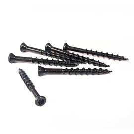 100 BLACK Stainless Steel Decking Screws 4mm x 40mm TORX T15 Small Trim Head