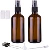 Hydior Amber Glass Spray Bottles for Essential Oils, 4oz Empty Small Fine Mist Spray Bottle 2 Pack