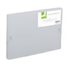 Q-Connect Elasticated Folder 25mm A4 Clear KF02310