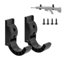 Adoreal 2PCS Gun Rack Wall Mount, Folding Gun Racks, Gun Storage for Wall, Rifle and Shotgun Hooks Indoor Gun Racks