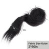 NICENEEDED 2 Pcs Black White Faux Fur Ribbon, 2 Inch