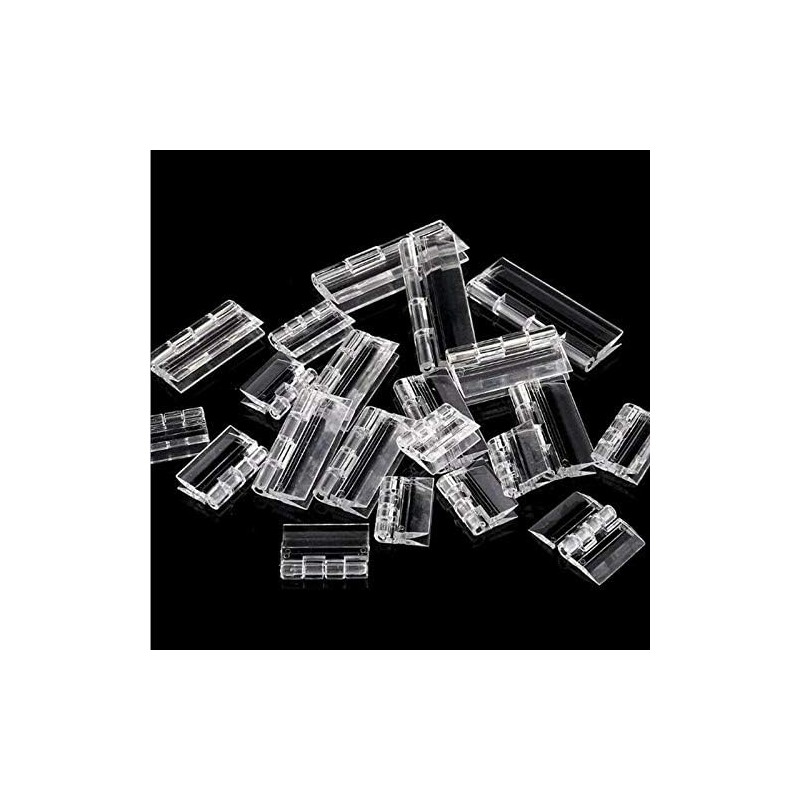 SUPERTOOL 10 Pack Door Hinge Clear Large Size 45x35mm Durable