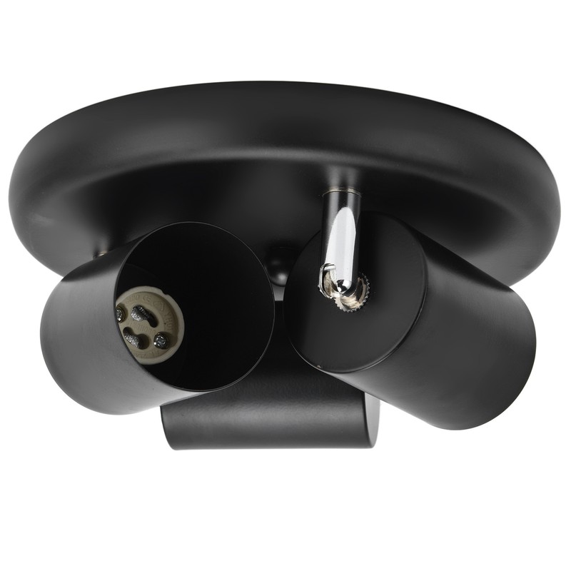 GU10 Ceiling Spotlight Holder 3 Head Rotating Lamp Base Fixture