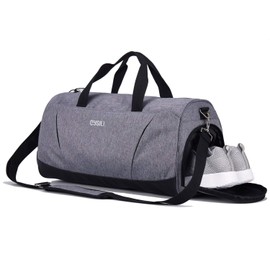 Gym Bag with Shoes Compartment and Wet Pocket,Sports Duffel Bag for Yoga/Swim,Travel Duffle Bag for Men and Women