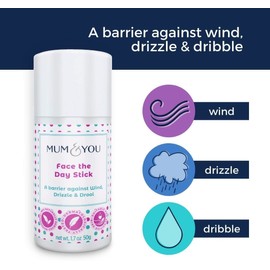 Mum & You Baby Face the Day Stick with Sunflower & Coconut Oils, Beeswax & Shea Butter for Natural Skincare. Protect your Baby's Face from Irritants, and Soothe Eczema & Irritated Skin.
