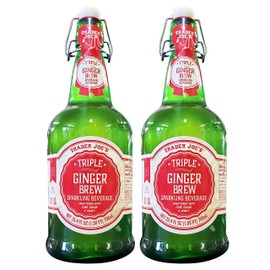 Trader Joe's Triple Ginger Brew Sparkling Beverage (2 Pack, Total of 50.8fl.oz)
