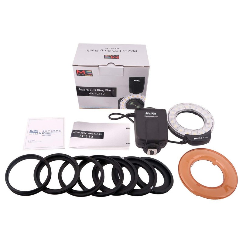 Meike FC-110 LED Marco Ring Flash for Canon Nikon Pentax