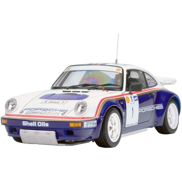 Platz / NuNu PN24011BMS Racing Series Porsche 911 SC/RC 1984 Oman Rally Winner Body Color Masking Sheet Included, Plastic Model, Molded Color