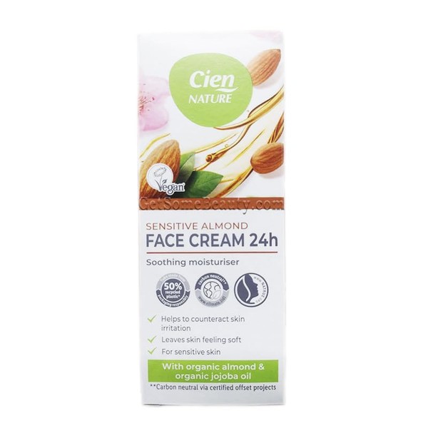 Cien Nature Sensitive Almond Face Cream 24 Hours 50 ml