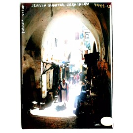 Jerusalem Israel Jewish Quater 1910 Fridge Metal Magnet 2.5" x 3.5" Handmade