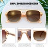FEISEDY Polarized Aviator Sunglasses Women Men TR90 Acetate Frame Retro